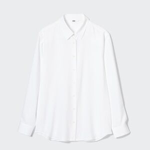 Classic Shirt White Women Uniqlo